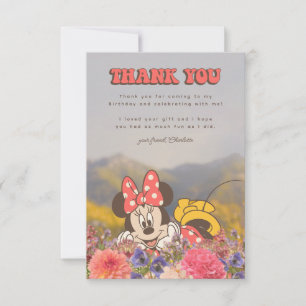 Minnie Souris Rétro Super Anniversaire Merci