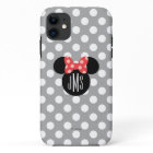 Minnie tête pois silhouette | Monogramme