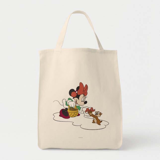 Minnie with a Chipmunk Tote Bag (Front)