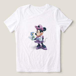 Minnie with flower Tri-Blend shirt