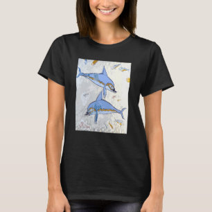 Minoan Dolphins Fresco Palace Of Knossos Crete Hi T-Shirt