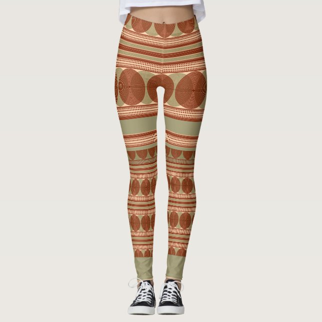 Minoan Geometrical Leggings - Greek Art  (Front)