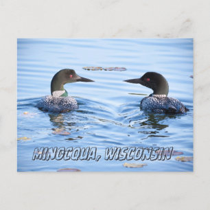 Minocqua, WI postcard souvenir 