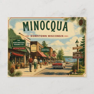 Minocqua Wisconsin Postcard