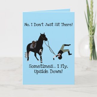 Minor Horse Fall Get Well Card