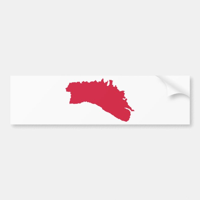 Minorca map bumper sticker (Front)