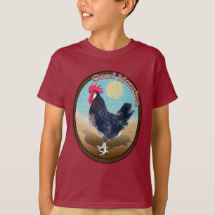 Minorca Rooster Good Morning Vintage Oval T-Shirt