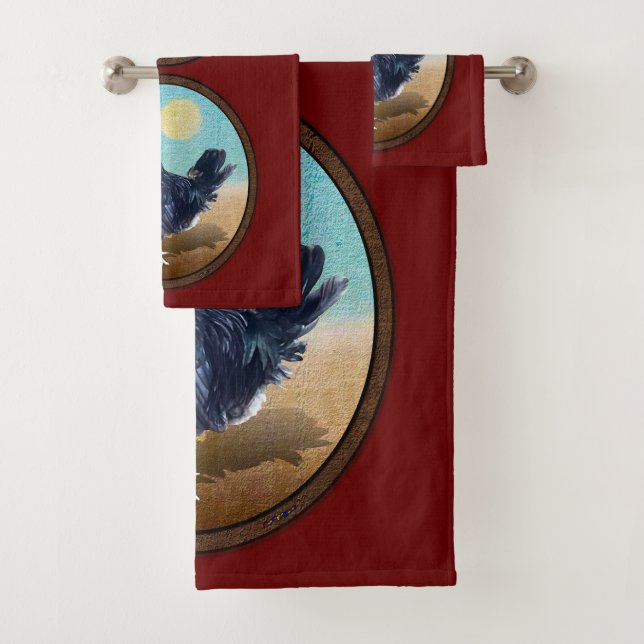 Minorque Rooster Vintage Oval (En situation)