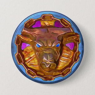 Minotaur Ice Amulet Button