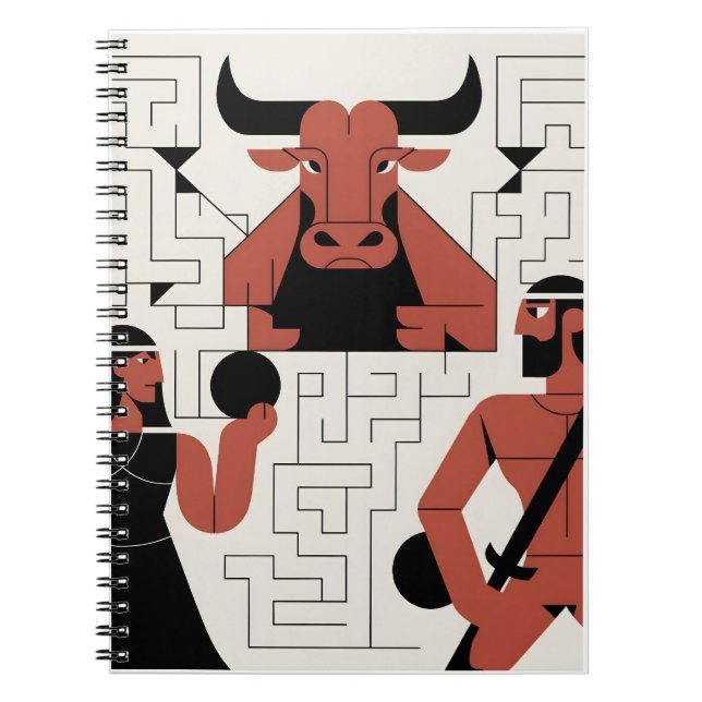 Minotaur Labyrinth Notebook (Front)