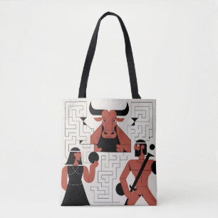 Minotaur Labyrinth Tote Bag