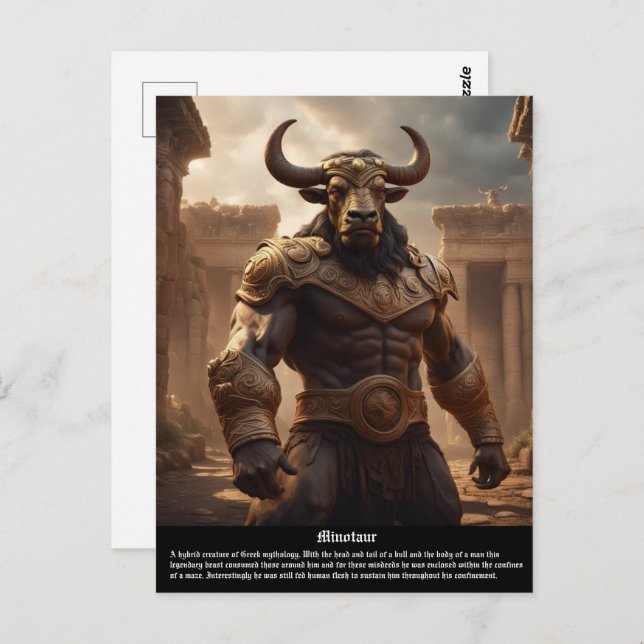 Minotaur  postcard (Front/Back)