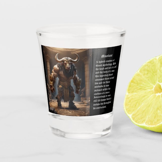 Minotaur Shot Glass (Front)