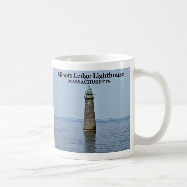 Minots Ledge Lighthouse, Massachusetts Mug (Right)