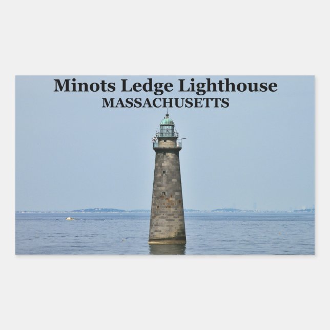 Minots Ledge Lighthouse, Massachusetts Stickers (Front)
