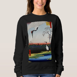Minowa, Kanasugi, Mikawashima by Utagawa Hiroshige Sweatshirt