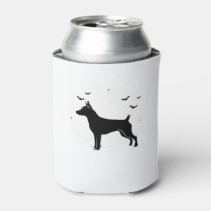 MinPin Dog � Halloween Moon Silhouette Classic T-S Can Cooler