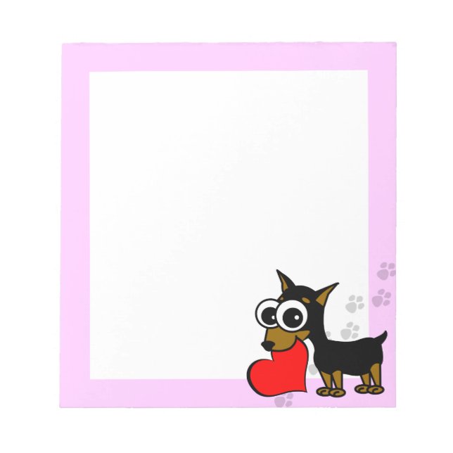 MinPin Has My Heart Notepad (Front)