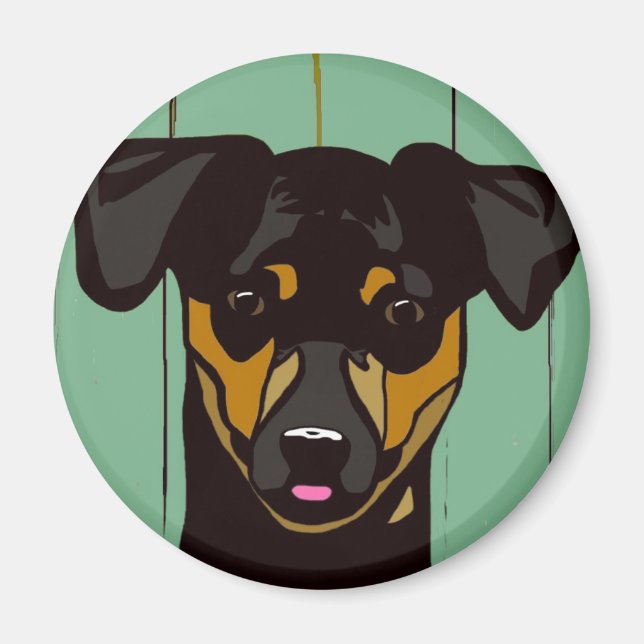 MinPin - Minature Pincher Magnet (Front)