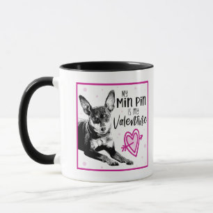 MinPin Valentine Mug   Dessin à broche mignon