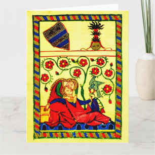 Minstrels from Codex Manesse - Courtly love Card
