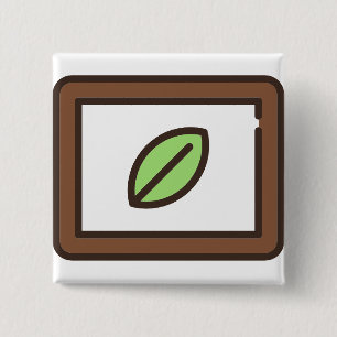 mint-1 2 inch square button