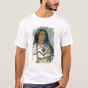 'Mint', a Mandan Indian girl, 1832 (colour litho) T-Shirt