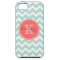 Mint and Coral Chevron Custom Monogram