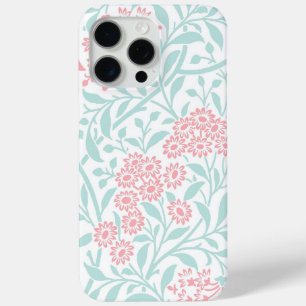 Mint and Coral Floral Damask Pattern iPhone 15 Pro Max Case