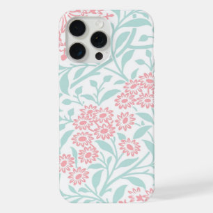 Mint and Coral Floral Damask Pattern iPhone 15 Pro Max Case