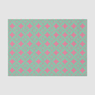 Mint and coral shippo tissue paper