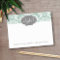 Mint and Grey Damask Pattern Custom Name