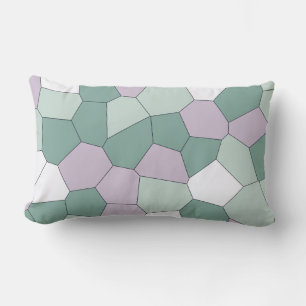 Mint and Lavender Lumbar Pillow