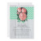 Mint and Pink Rustic Chic Wedding Invitations