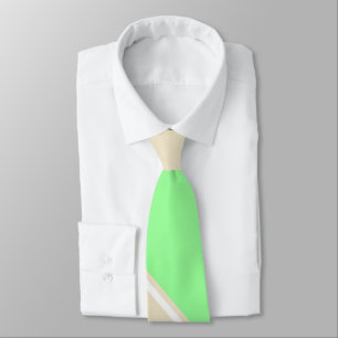Mint and Tea-Coloured II Diagonally-Striped Tie