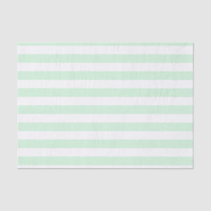 Mint and White Striped Tissue Paper