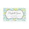Mint Aqua and Yellow Retro Floral Damask