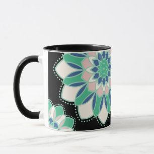 Mint Blossom Mandala Mug