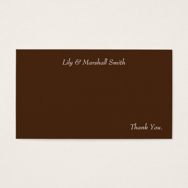 Mint Blossom Thank You Card (Front)