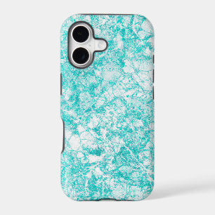 Mint Blue & White Marble Texture