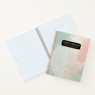 Mint Blush Pink Abstract Popular Collection Notebook