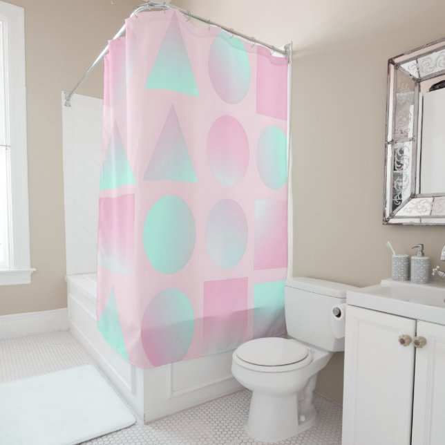 Mint Blush Pink Abstract Trendy Collection (In Situ)