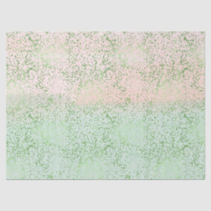 Mint Blush Pink Watercolor Confetti Dots Tissue Paper