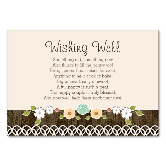 Mint Boho Rustic Wedding Shower Wishing Well Card Zazzle Ca