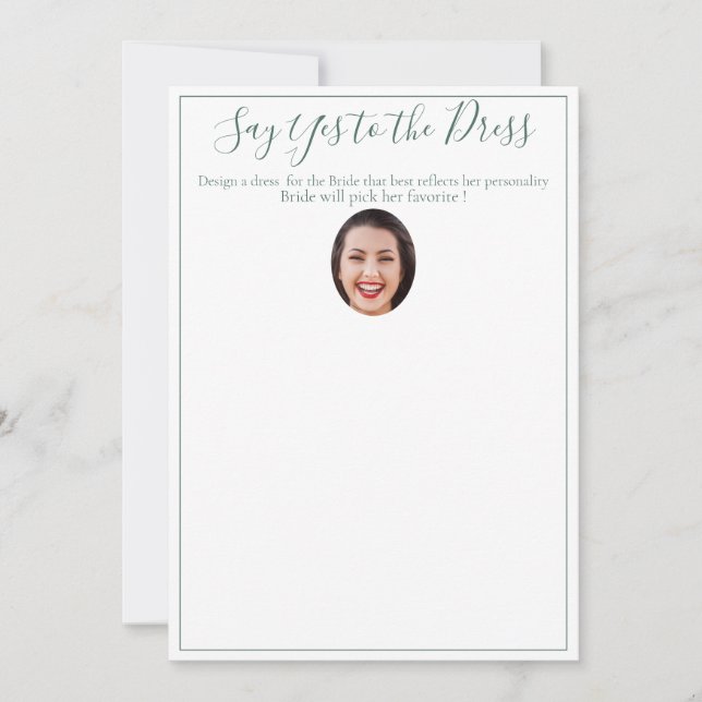 Mint Botanical Bridal Shower Game (Front)