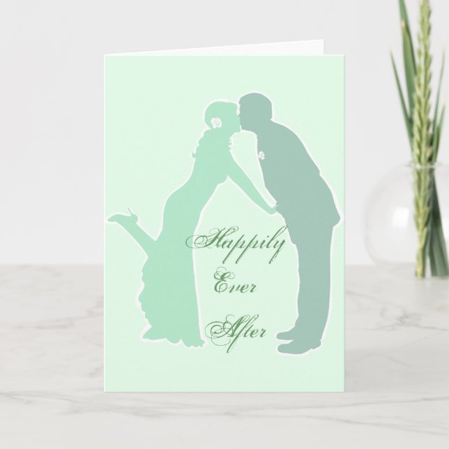 Mint Bride and Groom Card (Front)