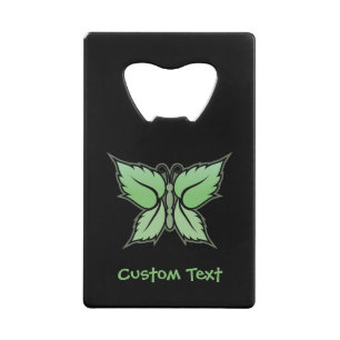 Mint Butterfly Credit Card Bottle Opener