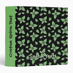 Mint Butterfly Pattern Binder