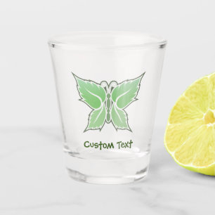 Mint Butterfly Shot Glass