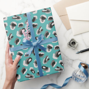 Mint Camo/Animal Print Gift Wrap / Wrapping Paper